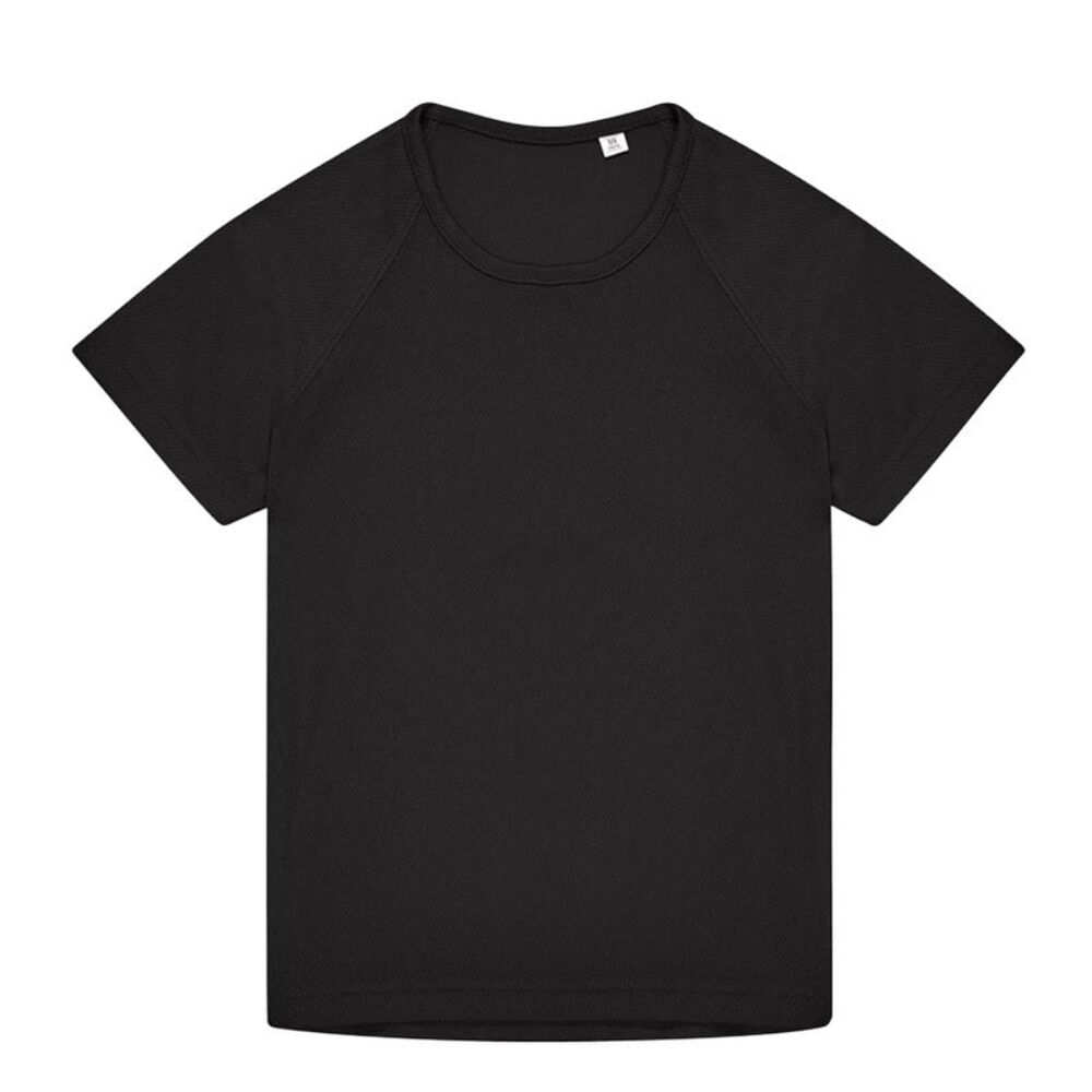 B&C Childrens/Kids #Active T-Shirt / Black